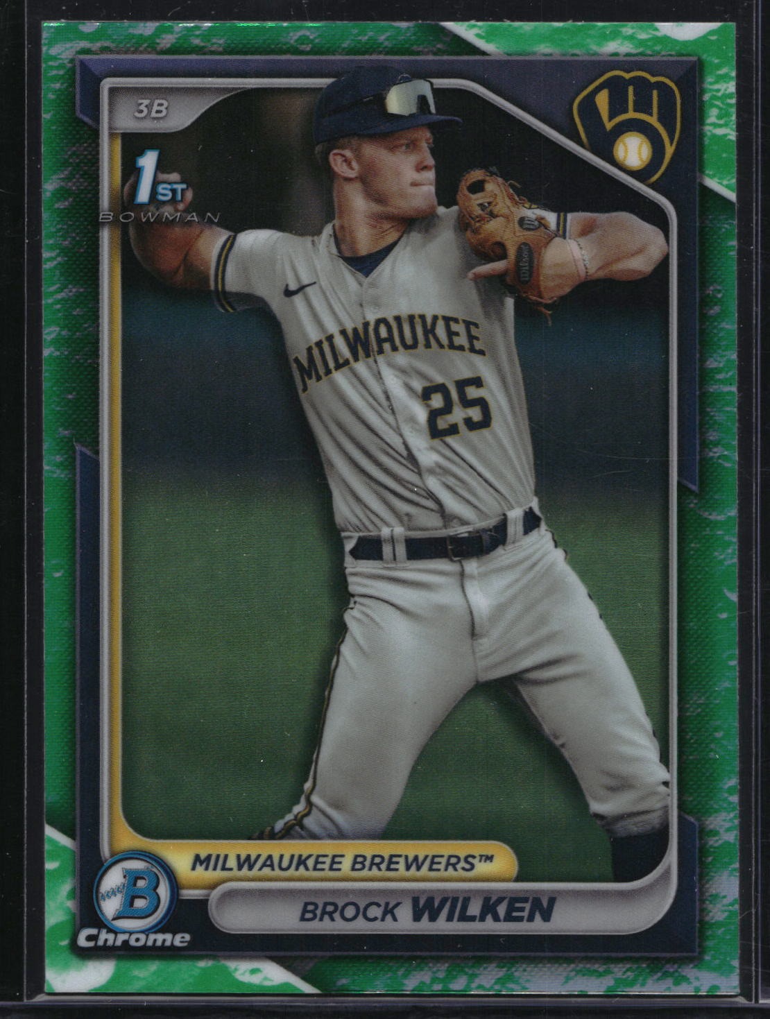 2024 Bowman #BCP-86 Brock Wilken Chrome Prospects Lunar Glow Refractor