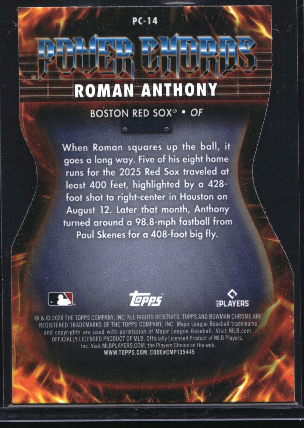 2026 Bowman #PC-14 Roman Anthony Power Chords