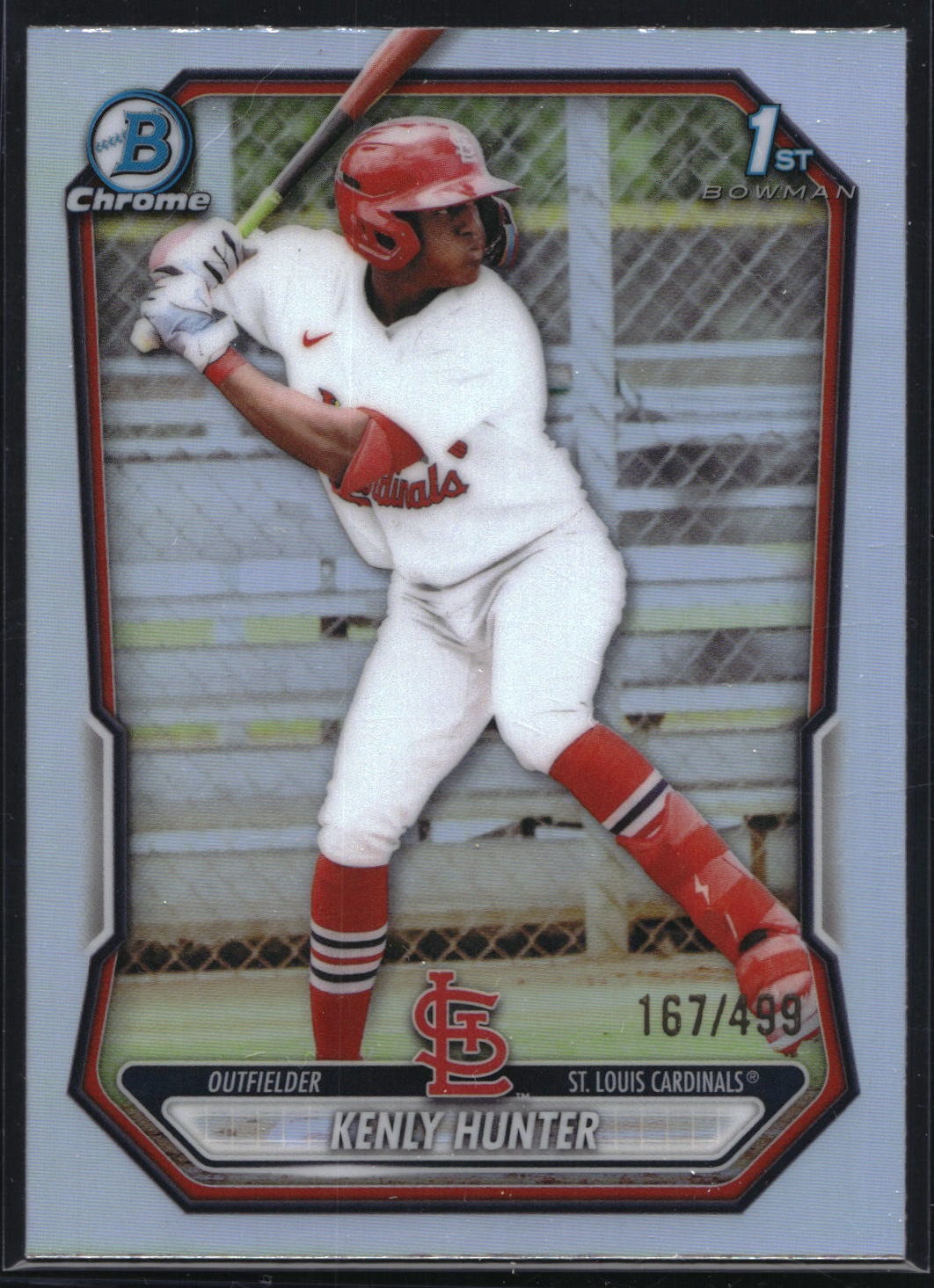 2026 Bowman #BCP-130 Kenly Hunter Chrome Prospects Refractor #/499