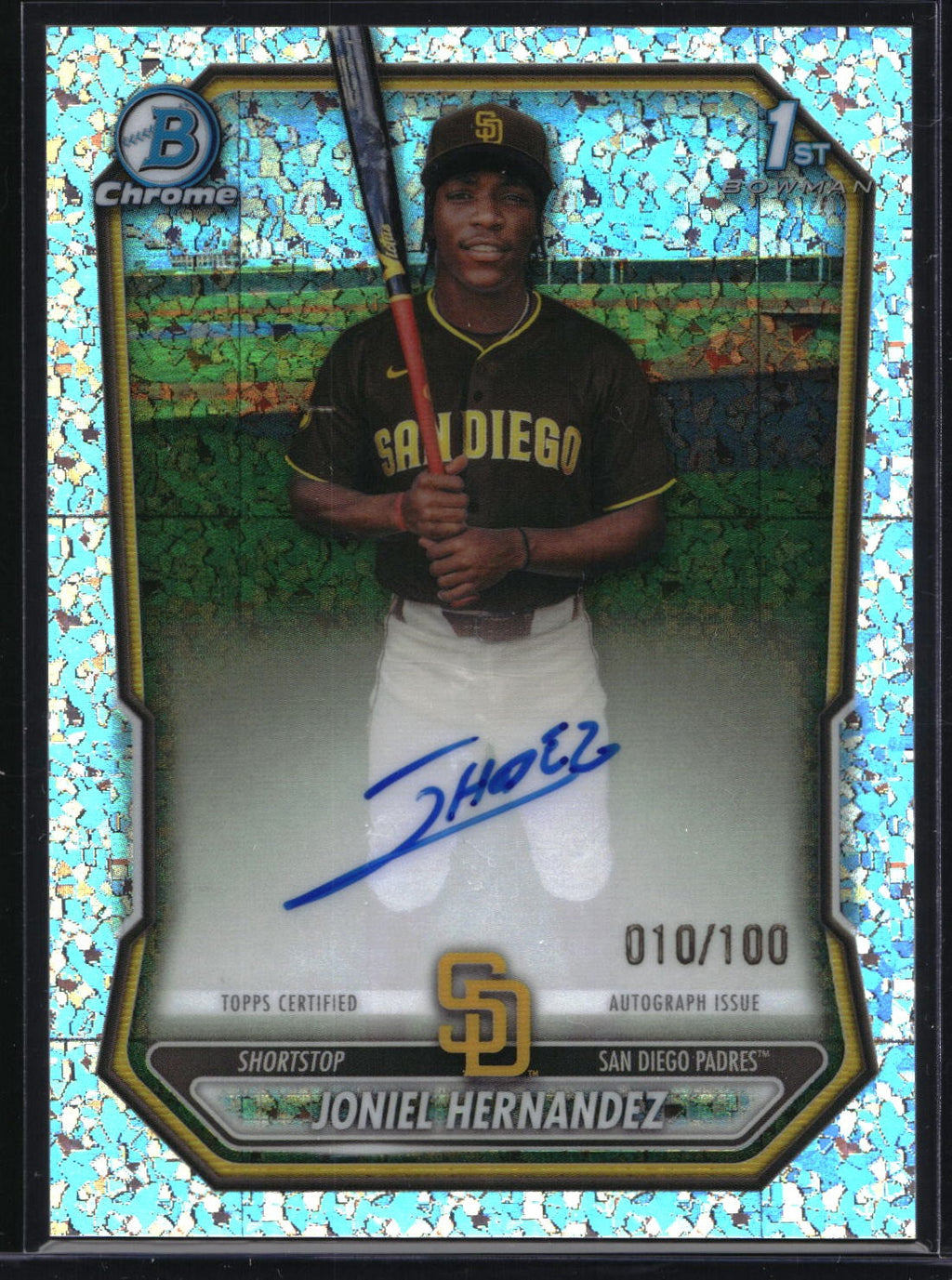 2026 Bowman Chrome CPA-JHE Joniel Hernandez Mini-Diamond Auto /100