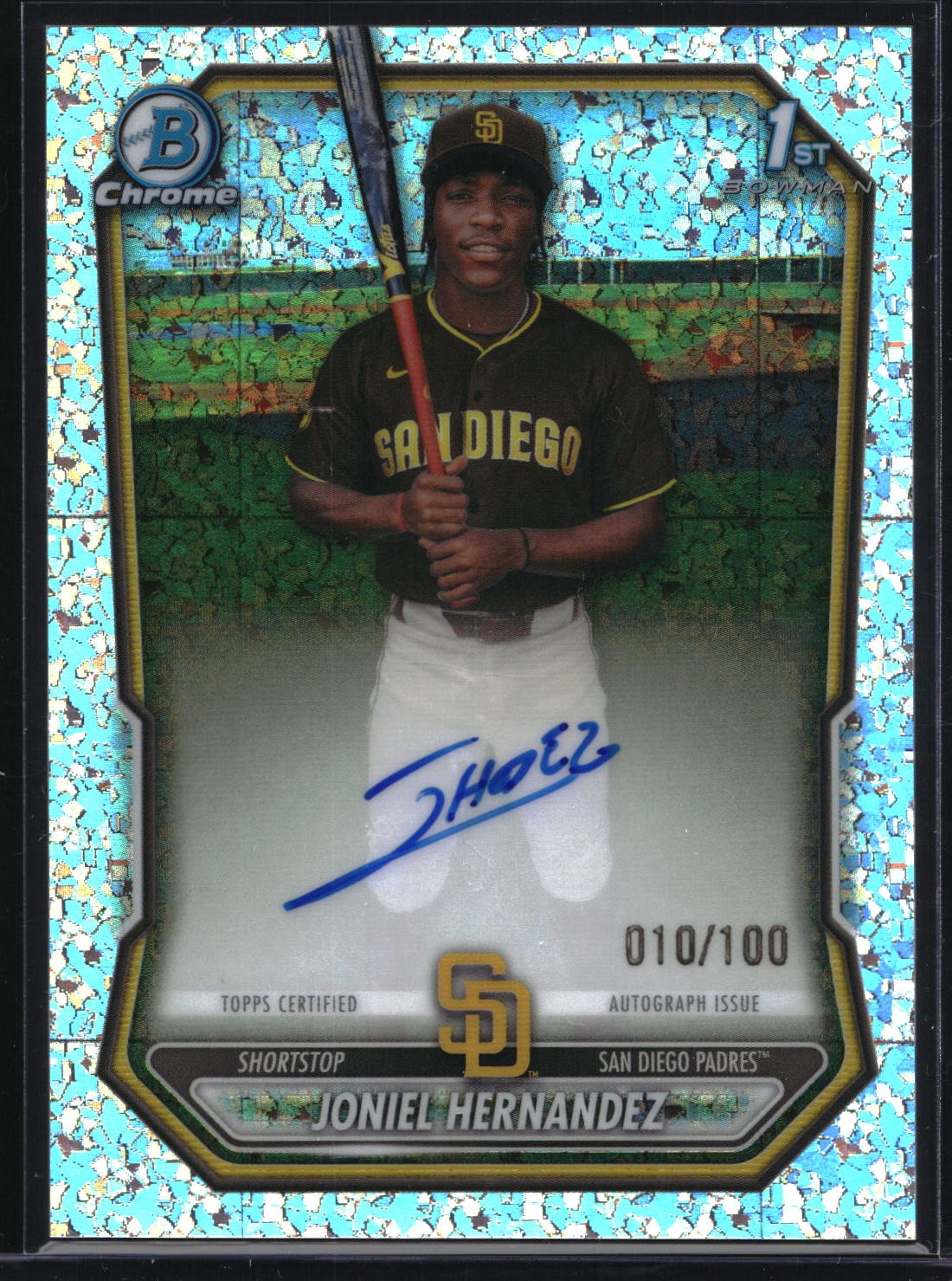 2026 Bowman Chrome CPA-JHE Joniel Hernandez Mini-Diamond Auto /100