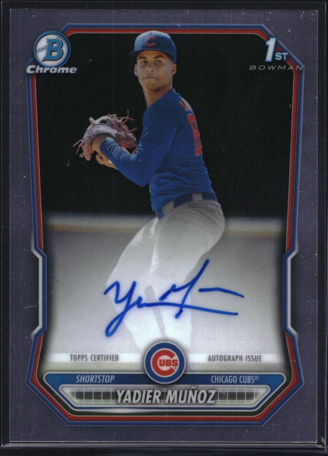 2026 Bowman Chrome CPA-YM Yadier Munoz 1st Auto