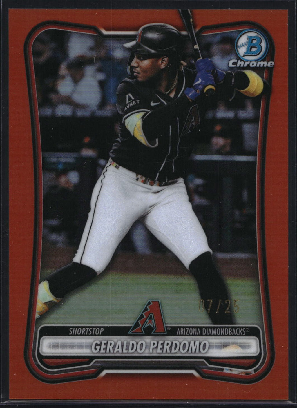 2026 Bowman Chrome #22 Geraldo Perdomo Orange Refractor #/25