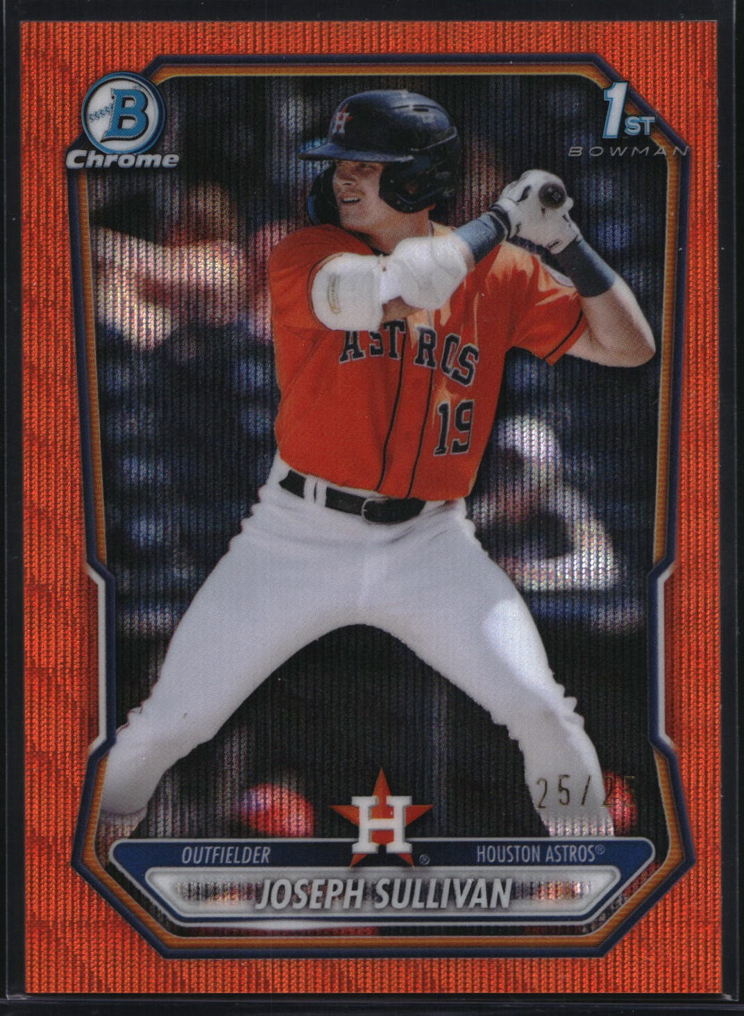 2026 Bowman Chrome #BCP-168 Joseph Sullivan Prospects Orange Wave Refractor #/25