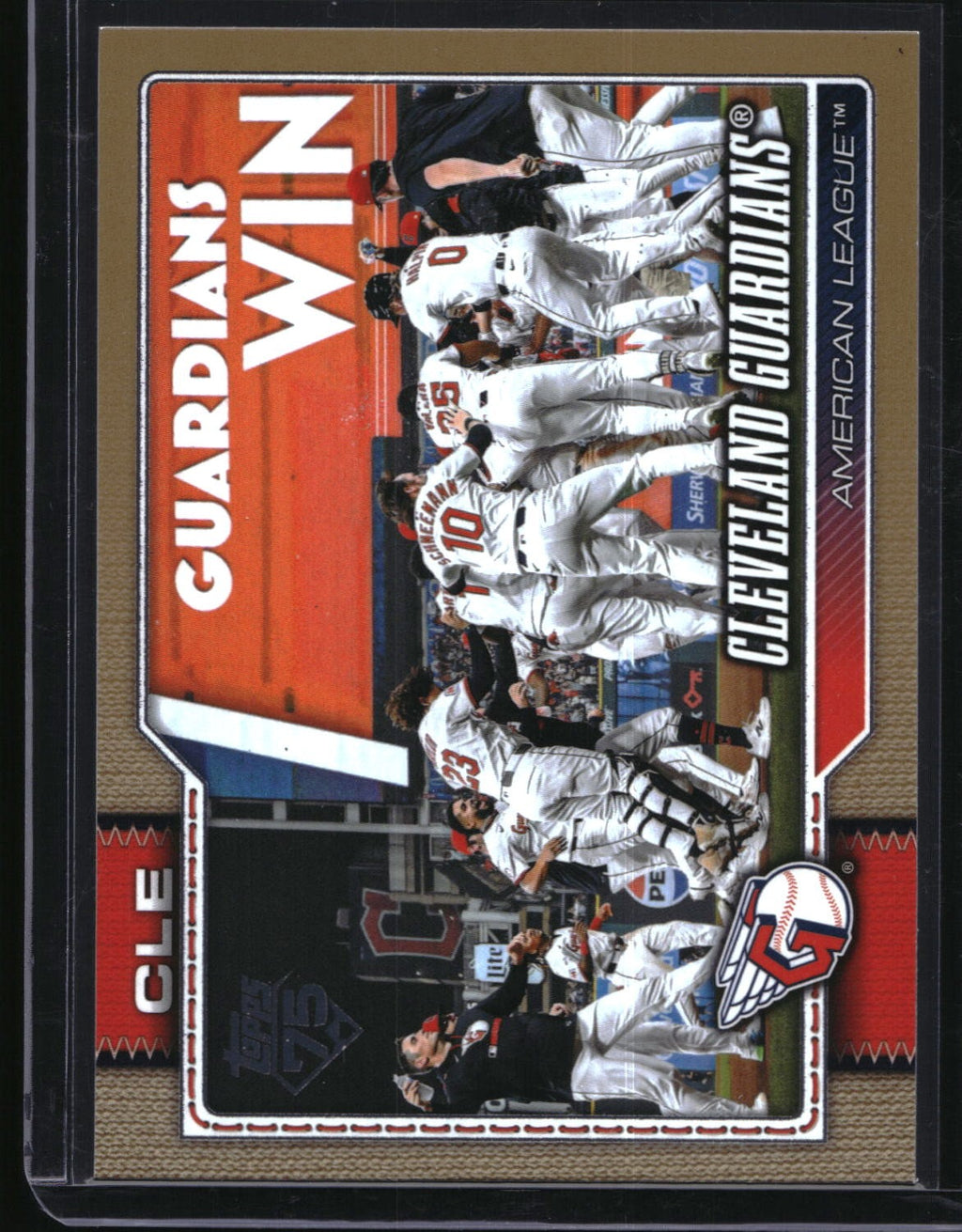 2026 Topps #492 Cleveland Guardians Gold #/2026