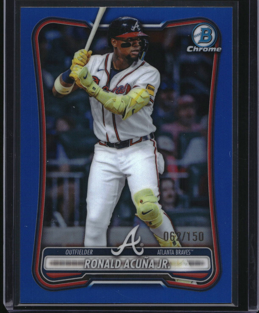 2026 Bowman Chrome #57 Ronald Acuña Jr. Blue Refractor #/150