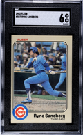 1983 Fleer #507 Ryne Sandberg SGC 6