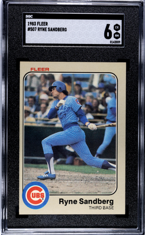 1983 Fleer #507 Ryne Sandberg SGC 6