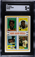 1974 Topps #3 Hank Aaron Special SGC 5