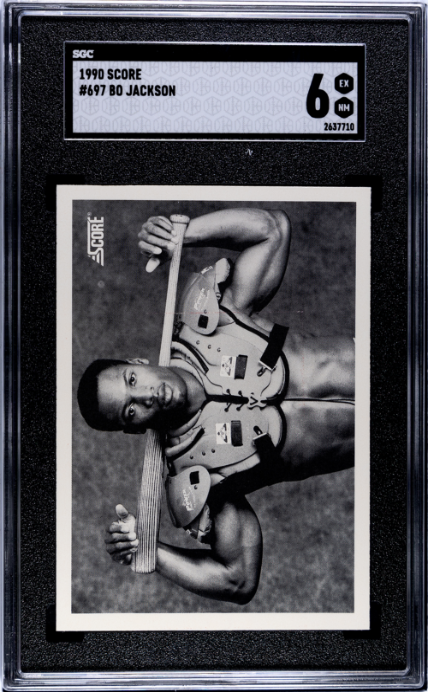 1990 Score #697 Bo Jackson SGC 6