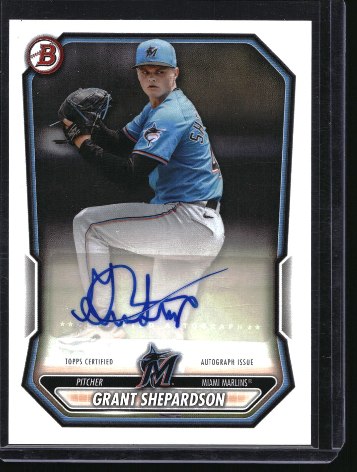 2026 Bowman #BPA-GS Grant Shepardson Prospect Autographs