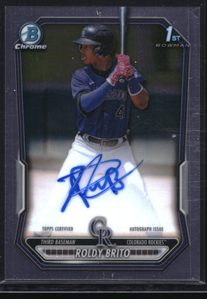 2026 Bowman #CPA-RB Roldy Brito Chrome Prospect Autographs