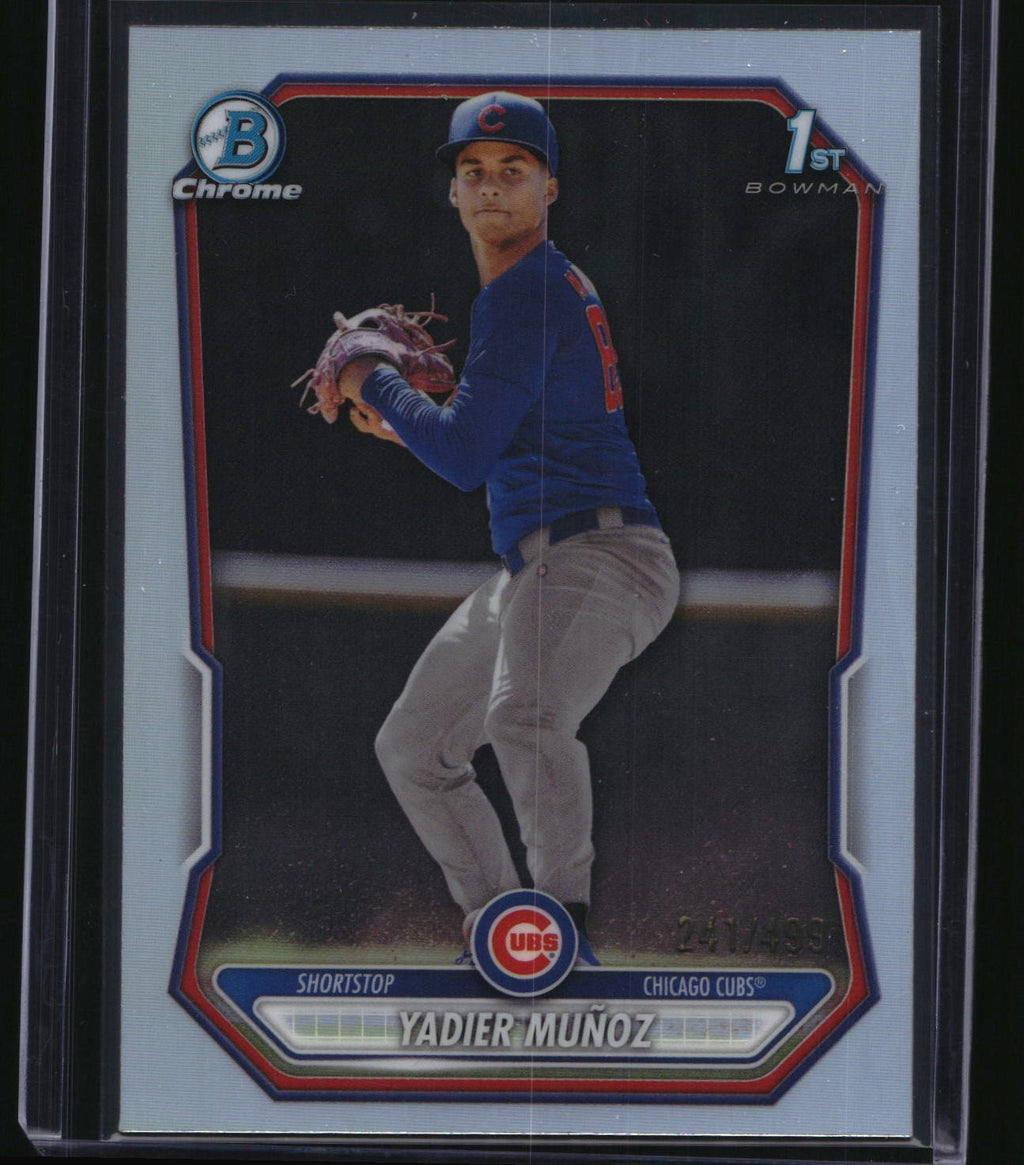 2026 Bowman Chrome #BCP-219 Yadier Muñoz Prospects Refractor #/499