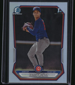 2026 Bowman Chrome #BCP-219 Yadier Muñoz Prospects Refractor #/499