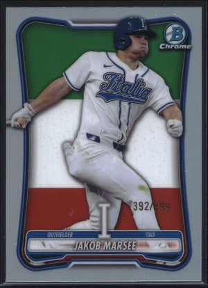 2026 Bowman Chrome #WBC-6 Jakob Marsee WBC Flag #/499