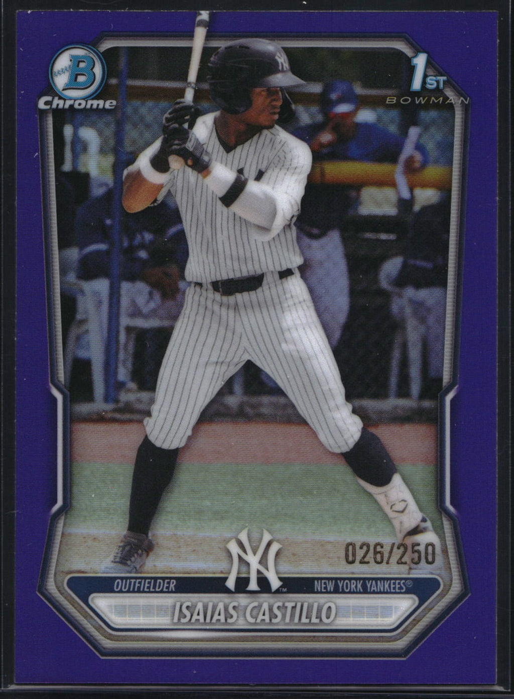 2026 Bowman Chrome #BCP-156 Isaias Castillo Prospects Purple Refractor #/250