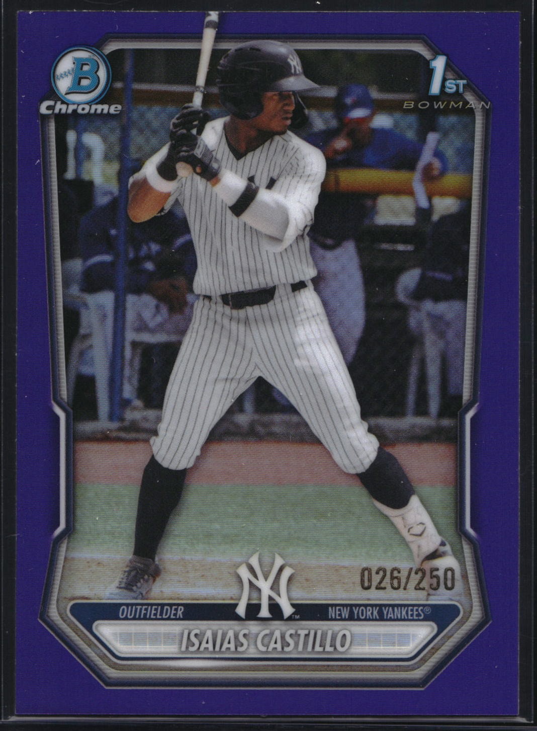 2026 Bowman Chrome #BCP-156 Isaias Castillo Prospects Purple Refractor #/250